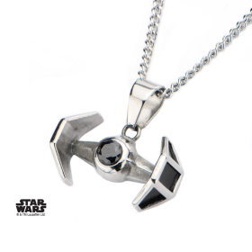 STAR WARS - Stainless Steel Tie Fighter Pendant