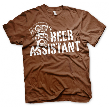 GAS MONKEY - T-Shirt Beer Assistant - Brown (12 Years)