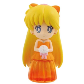 SAILOR MOON - Clear Colored Sparkle Dress Figure - Sailor Venus - 6cm