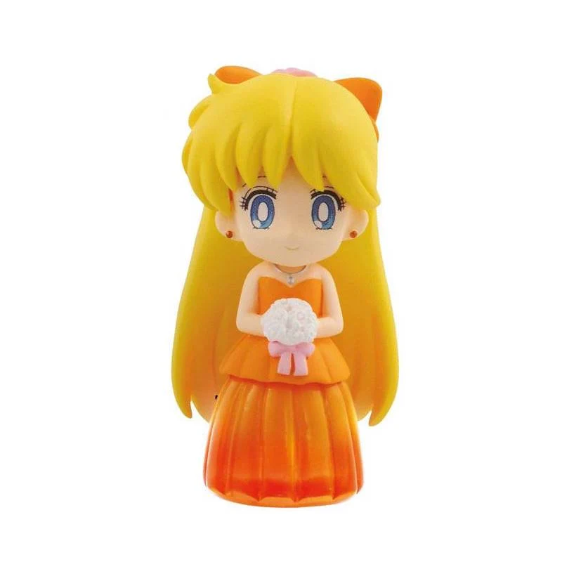 SAILOR MOON - Clear Colored Sparkle Dress Figure - Sailor Venus - 6cm SAILOR MOON - Clear Colored Sparkle Dress Figure - Sailor Venus - 6cm