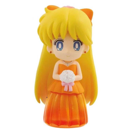 SAILOR MOON - Clear Colored Sparkle Dress Figure - Sailor Venus - 6cm