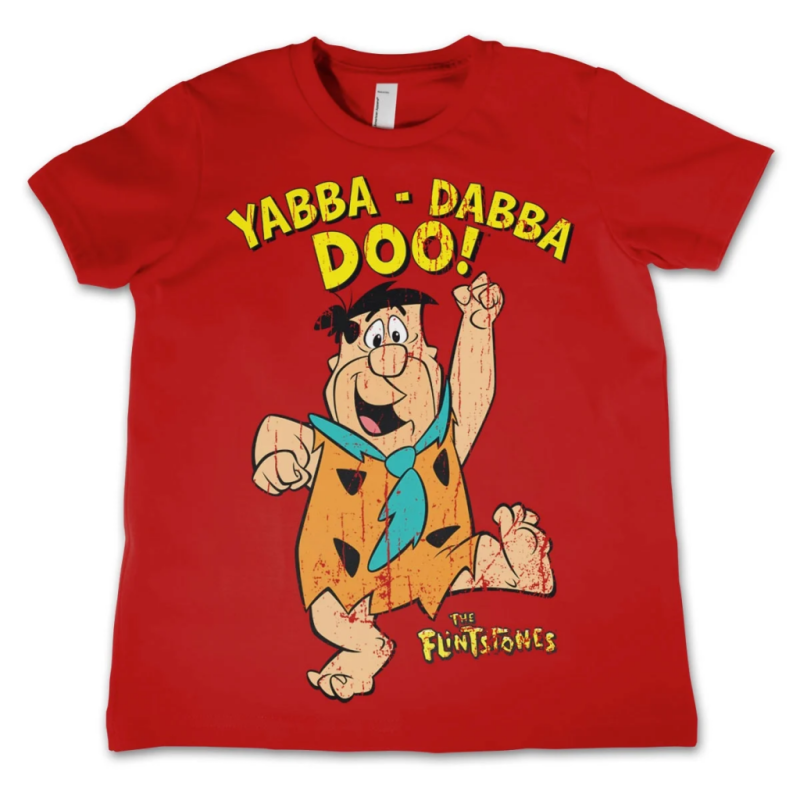 THE FLINTSTONES - T-Shirt KIDS Yabba-Dabba-Doo - Red (4 Years) THE FLINTSTONES - T-Shirt KIDS Yabba-Dabba-Doo - Red (4 Years)