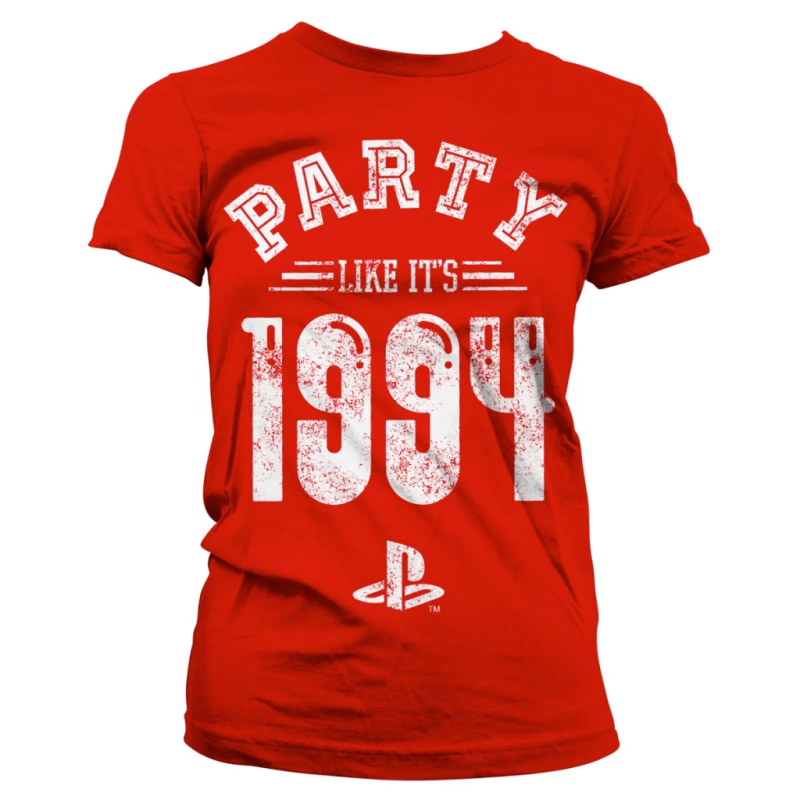 PLAYSTATION - T-Shirt Party Like It's 1994 - GIRL Red (XXL) PLAYSTATION - T-Shirt Party Like It's 1994 - GIRL Red (XXL)