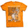 STAR WARS 7 - T-Shirt Droids Night - Orange (S)