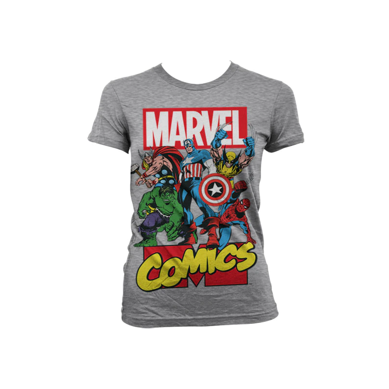 MARVEL - T-Shirt Comics Heroe GIRL - Grey (XXL) MARVEL - T-Shirt Comics Heroe GIRL - Grey (XXL)
