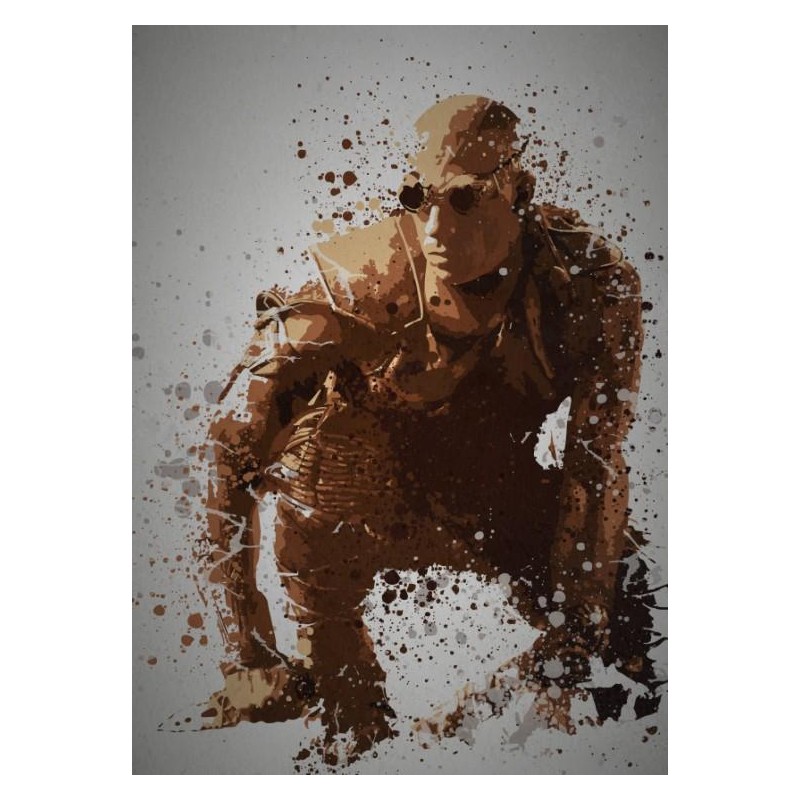 PC SPLATTER - Magnetic Metal Poster 45X32 - Pitch black PC SPLATTER - Magnetic Metal Poster 45X32 - Pitch black