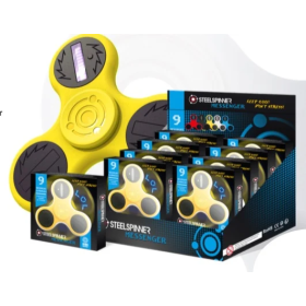STEELSPINNER - HAND FINGER - Display MESSENGER 16pces