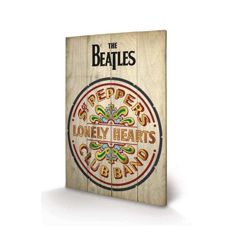 THE BEATLES - Sgt Peppers - Impression sur bois 40x59cm THE BEATLES - Sgt Peppers - Impression sur bois 40x59cm