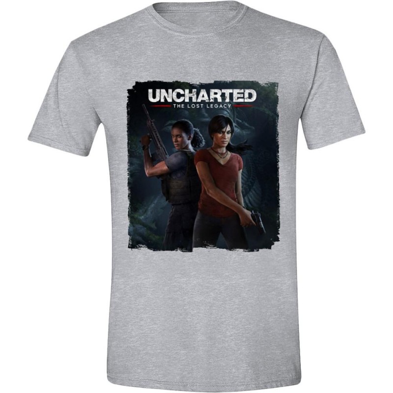 UNCHARTED - T-Shirt The Lost Legacy Cover - Grey (XL) UNCHARTED - T-Shirt The Lost Legacy Cover - Grey (XL)