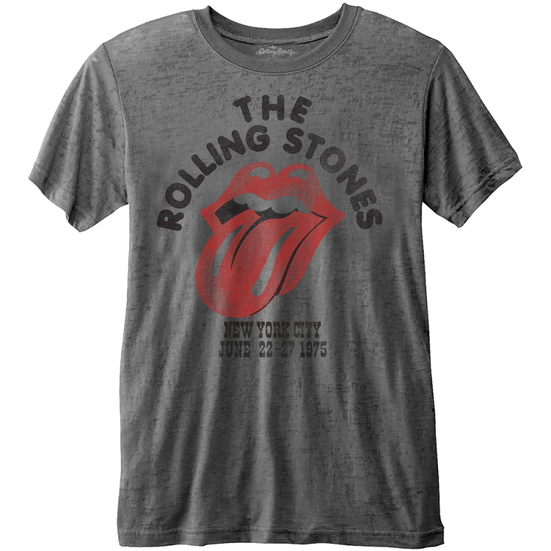 ROLLING STONES - T-Shirt BurnOut - NYC 1975 (S) ROLLING STONES - T-Shirt BurnOut - NYC 1975 (S)