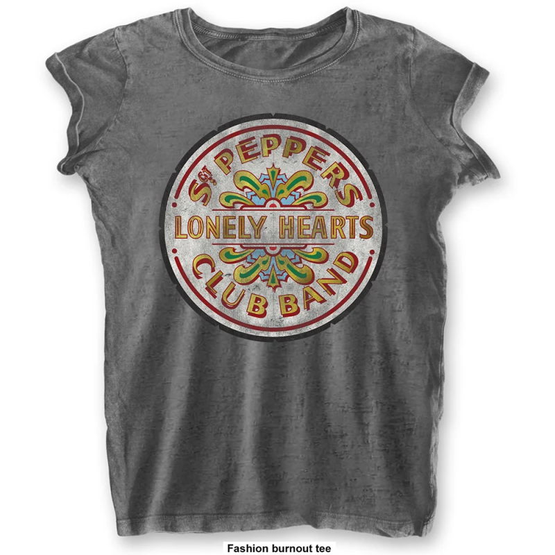 THE BEATLES - T-Shirt BurnOut Col - Sgt Pepper Drum - Woman (XL) THE BEATLES - T-Shirt BurnOut Col - Sgt Pepper Drum - Woman (XL)