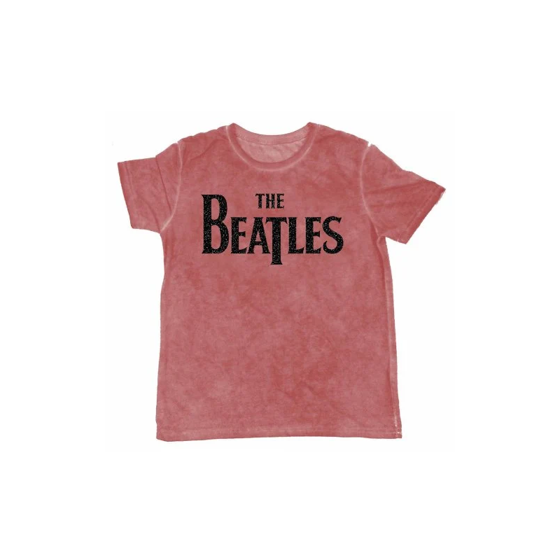 THE BEATLES - T-Shirt BurnOut Col - Logo Red - Men (XXL) THE BEATLES - T-Shirt BurnOut Col - Logo Red - Men (XXL)