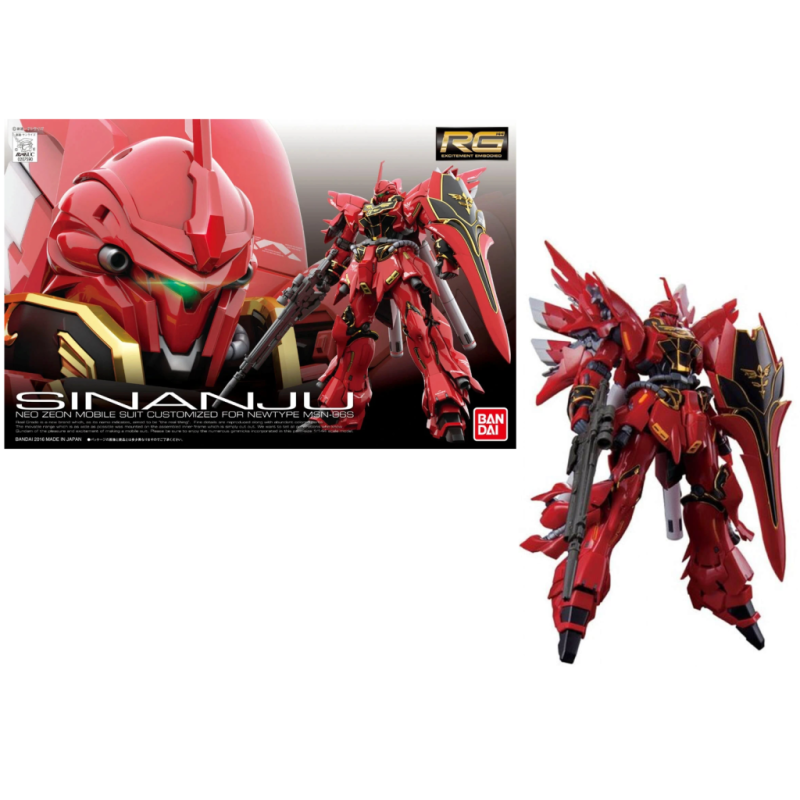 GUNDAM - Model Kit - Real Grade - MSN-06S Sinanju - 17 CM GUNDAM - Model Kit - Real Grade - MSN-06S Sinanju - 17 CM