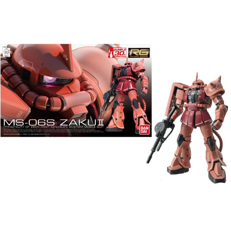 GUNDAM - Model Kit - Real Grade - MS-06S Zaku II - 13 CM GUNDAM - Model Kit - Real Grade - MS-06S Zaku II - 13 CM