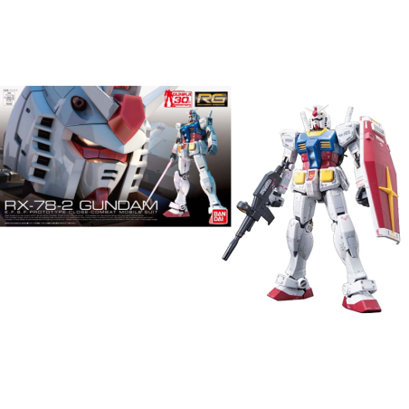 GUNDAM - Model Kit - Real Grade - RX-78-2 Gundam - 13 CM
