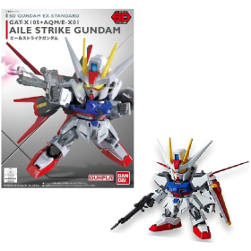 GUNDAM - Model Kit - Super Deformed EX - Aile Strike - 8 CM