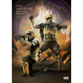 ROGUE ONE KEY FORCES - Magnetic Metal Poster 45x32 - Scarif Trooper