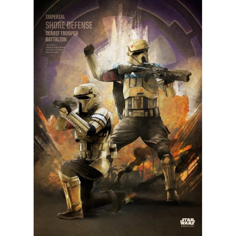 ROGUE ONE KEY FORCES - Magnetic Metal Poster 45x32 - Scarif Trooper ROGUE ONE KEY FORCES - Magnetic Metal Poster 45x32 - Scarif Trooper