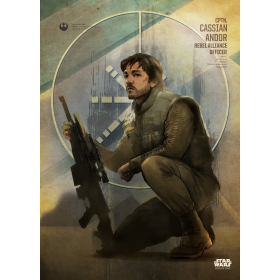 ROGUE ONE KEY FORCES - Magnetic Metal Poster 45x32 - Cassian Andor