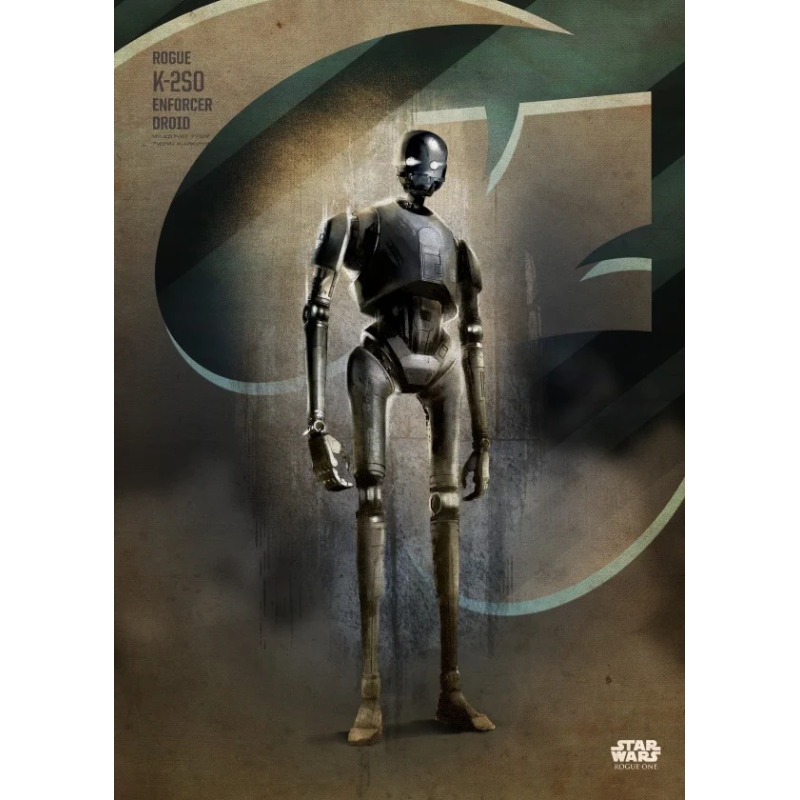 ROGUE ONE KEY FORCES - Magnetic Metal Poster 45x32 - K-2SO ROGUE ONE KEY FORCES - Magnetic Metal Poster 45x32 - K-2SO