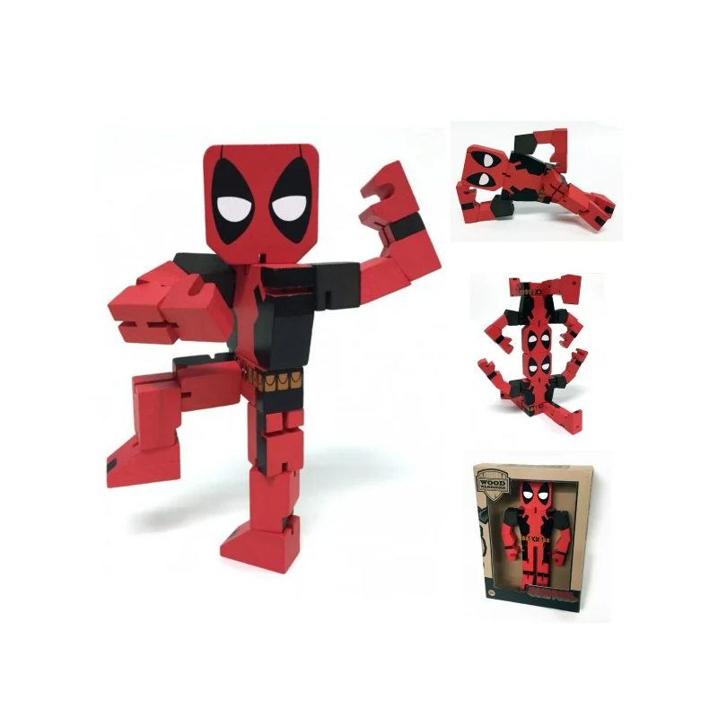 MARVEL - Wooden Figure - Deadpool - 20Cm MARVEL - Wooden Figure - Deadpool - 20Cm
