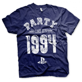 PLAYSTATION - T-Shirt Party Like It's 1994 - MARINE (L)