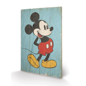 DISNEY - Mickey Mouse Retro - Impression sur bois 40x59cm REPROD