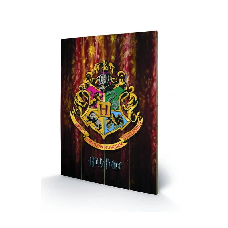 HARRY POTTER - Hogwarts Crest - Impression sur bois 40x59cm HARRY POTTER - Hogwarts Crest - Impression sur bois 40x59cm