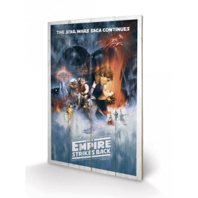 STAR WARS - Empire Strike Back - Impression sur bois 40x59cm