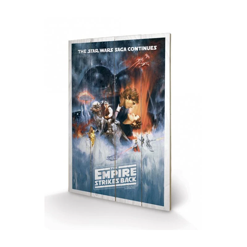 STAR WARS - Empire Strike Back - Impression sur bois 40x59cm STAR WARS - Empire Strike Back - Impression sur bois 40x59cm