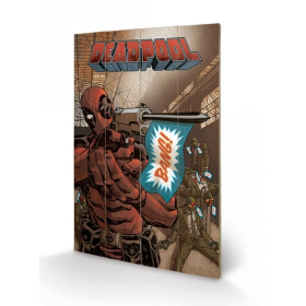 DEADPOOL - Bang - Impression sur bois 40x59cm