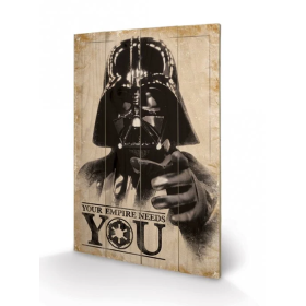 STAR WARS - Your Empire Needs You - Impression sur bois 40x59cm REPROD