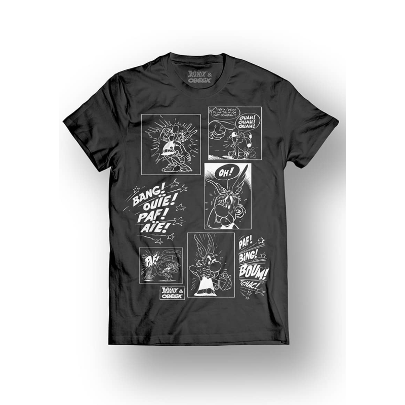 ASTERIX & OBELIX - T-Shirt - Multi Cell - Black (M) ASTERIX & OBELIX - T-Shirt - Multi Cell - Black (M)