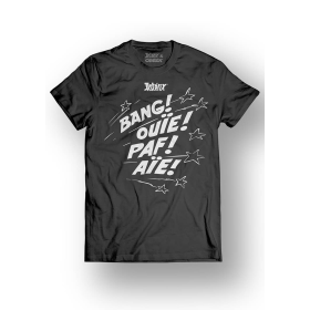 ASTERIX & OBELIX - T-Shirt - Bang! Ouie! Paf! Aie! - Black (M)