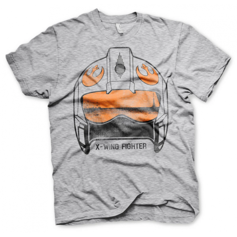 STAR WARS - T-Shirt X-Wing Fighter Helmet - H.Grey (XL) STAR WARS - T-Shirt X-Wing Fighter Helmet - H.Grey (XL)