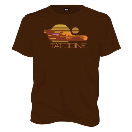 STAR WARS - T-Shirt Tatooine - Brown (L)