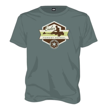 STAR WARS - T-Shirt Forest Patrol - Green (M)