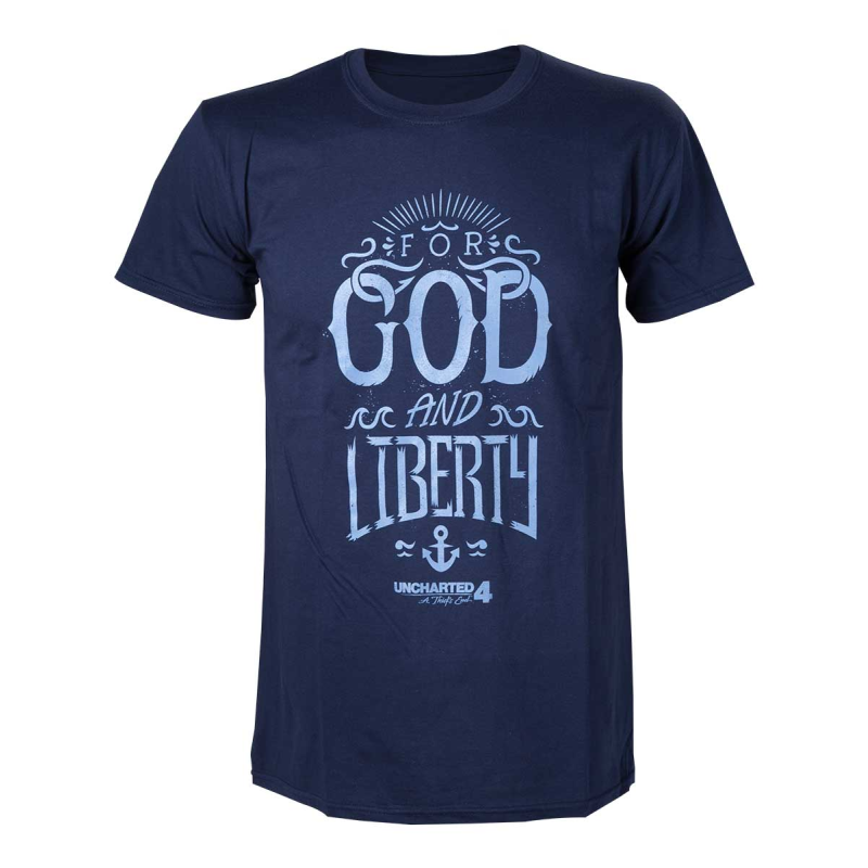 UNCHARTED 4 - T-Shirt For God and Liberty (XXL) UNCHARTED 4 - T-Shirt For God and Liberty (XXL)