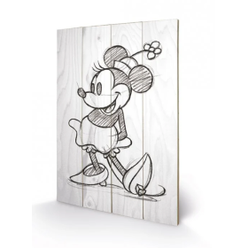 DISNEY - Minnie Mouse - Impression sur bois 40x59cm