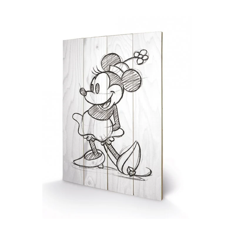 DISNEY - Minnie Mouse - Impression sur bois 40x59cm DISNEY - Minnie Mouse - Impression sur bois 40x59cm