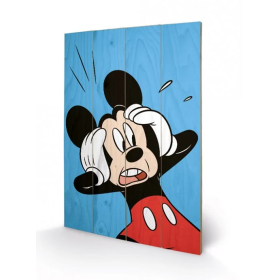 DISNEY - Mickey Mouse Shocked - Impression sur bois 40x59cm