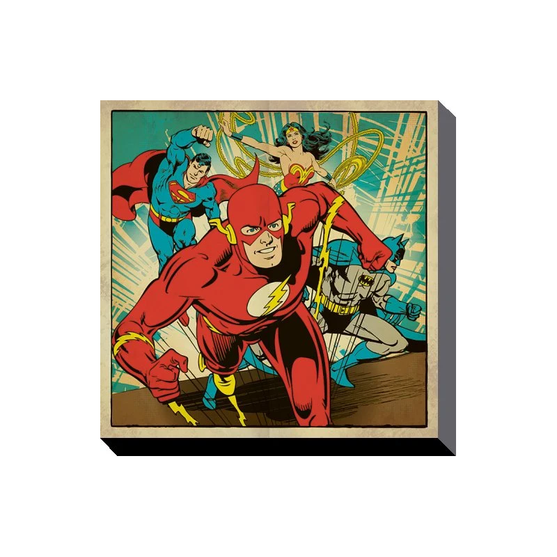 DC COMICS - Canvas 40X40 '38mm' - Heroes Together DC COMICS - Canvas 40X40 '38mm' - Heroes Together