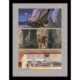 STAR WARS - Collector Print HQ 32X42 - Tatooine and Mos Eisley