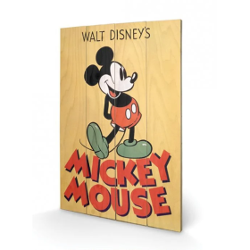 DISNEY - Mickey Mouse Color - Impression sur bois 40x59cm