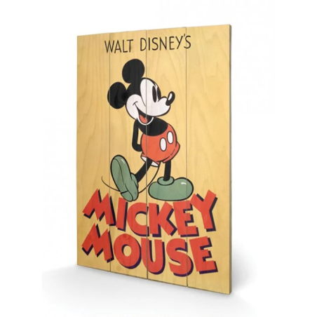 DISNEY - Mickey Mouse Color - Impression sur bois 40x59cm