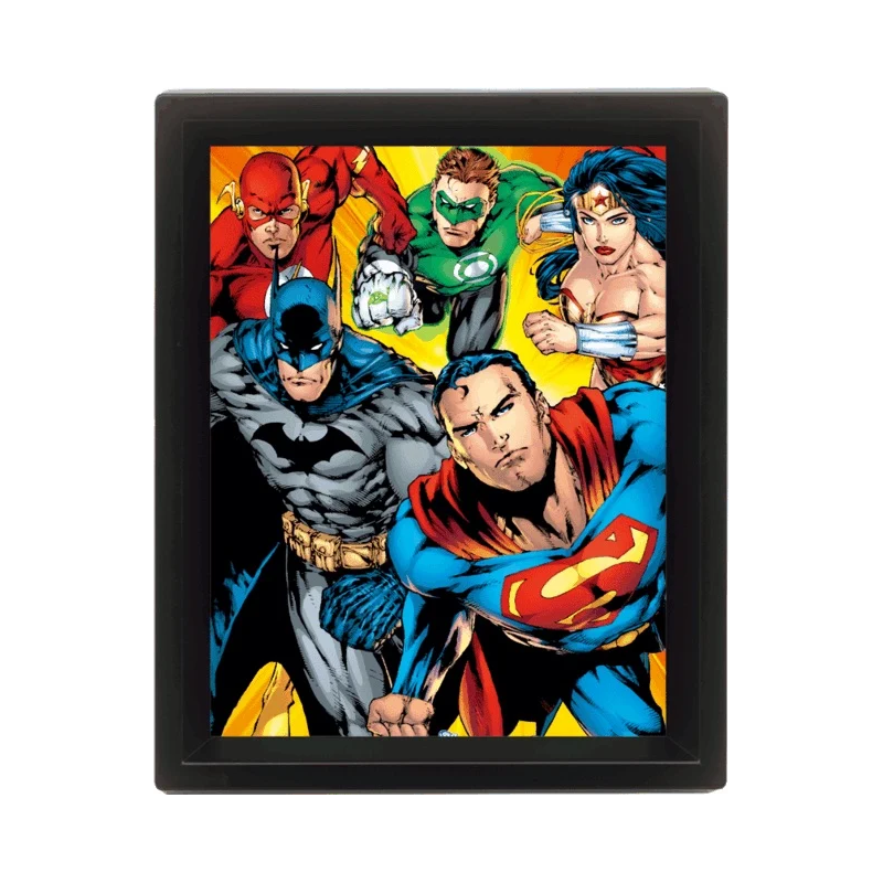 DC COMICS - 3D Lenticular Poster 26X20 - Heroes DC COMICS - 3D Lenticular Poster 26X20 - Heroes