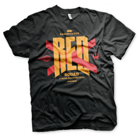 STAR WARS 7 - T-Shirt Red Squad - Black (XXL)