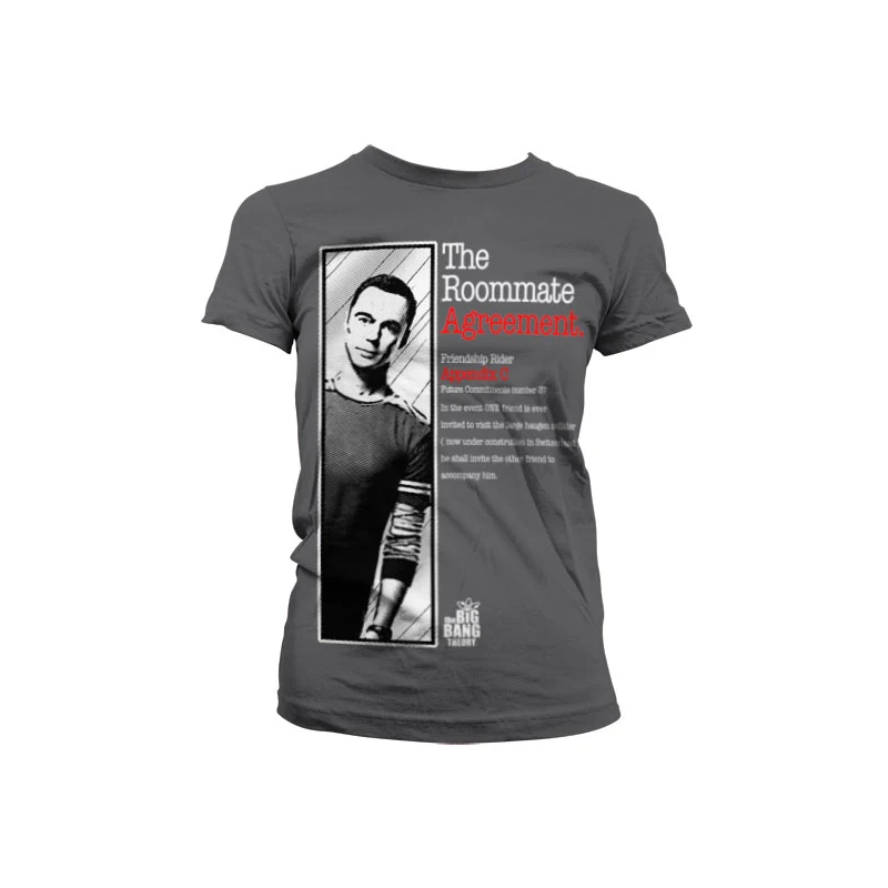 THE BIG BANG - T-Shirt The Roommate Agreement Girl - Grey (XXL) THE BIG BANG - T-Shirt The Roommate Agreement Girl - Grey (XXL)