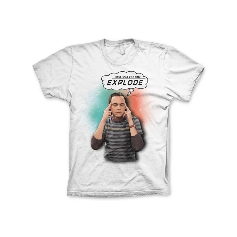 THE BIG BANG - T-Shirt Sheldon Your Head Will Now ... - White (S) THE BIG BANG - T-Shirt Sheldon Your Head Will Now ... - White (S)