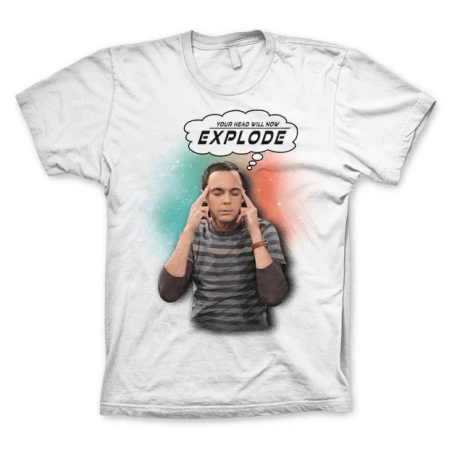 THE BIG BANG - T-Shirt Sheldon Your Head Will Now ... - White (S)